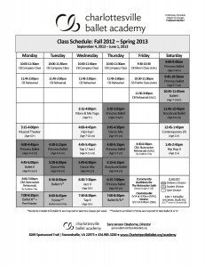 CBA Schedule 2012